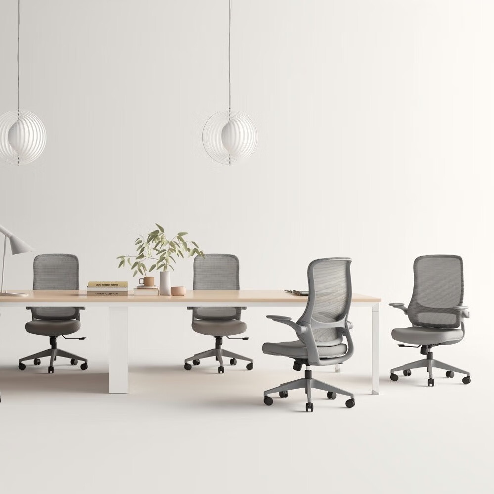 GAVEE精灵系列人体工学椅 可折叠扶手办公椅宿舍书房电脑椅网红款 淡粉色 网布 GAV-精灵系列 120-155度(含) 可旋转可升降扶手