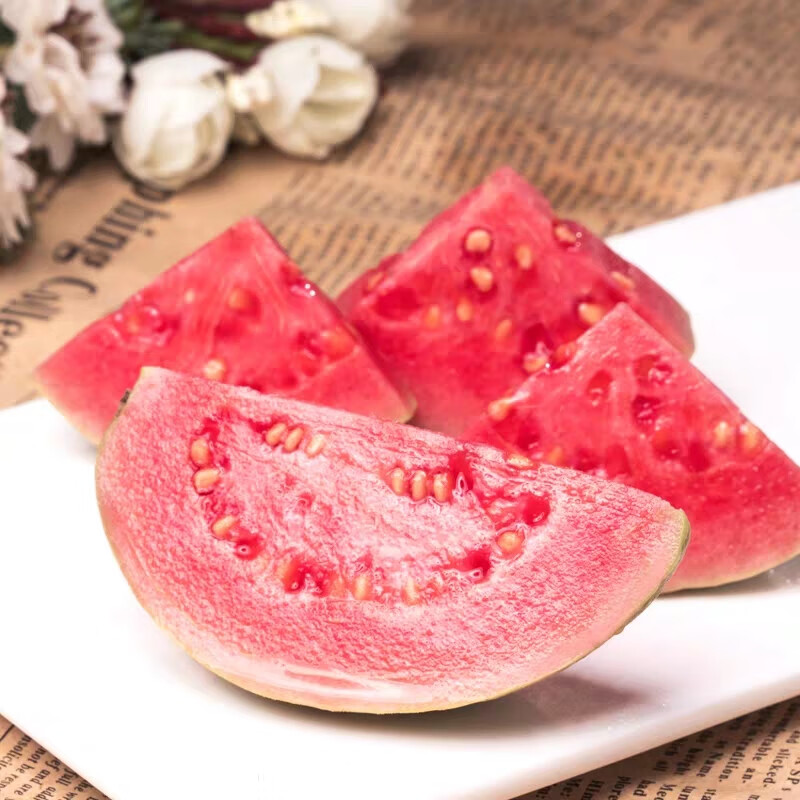 果迎鲜红心芭乐 芭乐番石榴  新鲜水果 红心芭乐3斤装