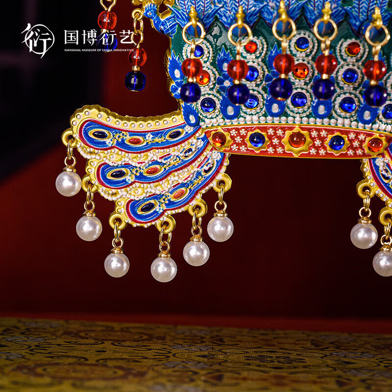 中国国家博物馆(NATIONAL MUSEUM OF CHINA)孝端皇后凤冠金属AR冰箱贴国风创意装饰品送朋友特色教师节礼物