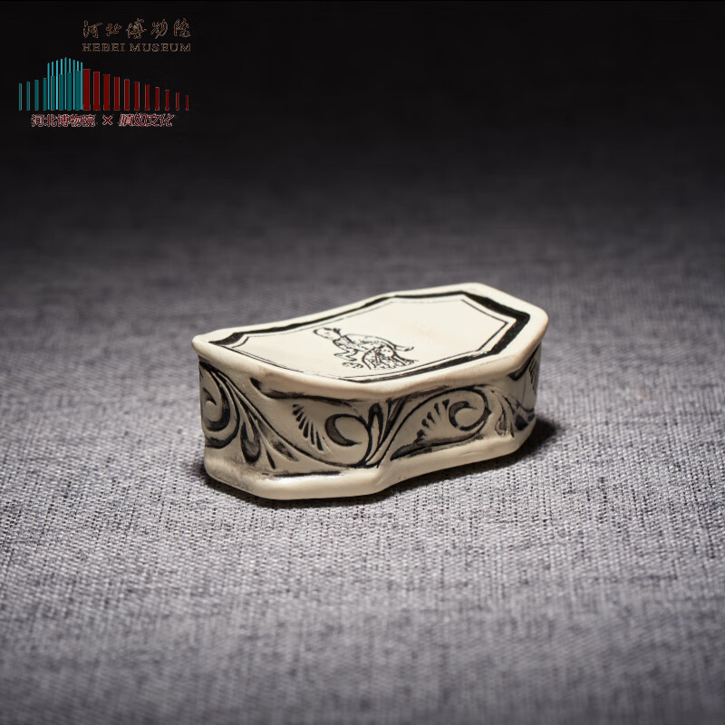 河北博物院磁州窑磁枕系列立体冰箱贴名窑名瓷文创礼品树脂材质 蹴鞠枕