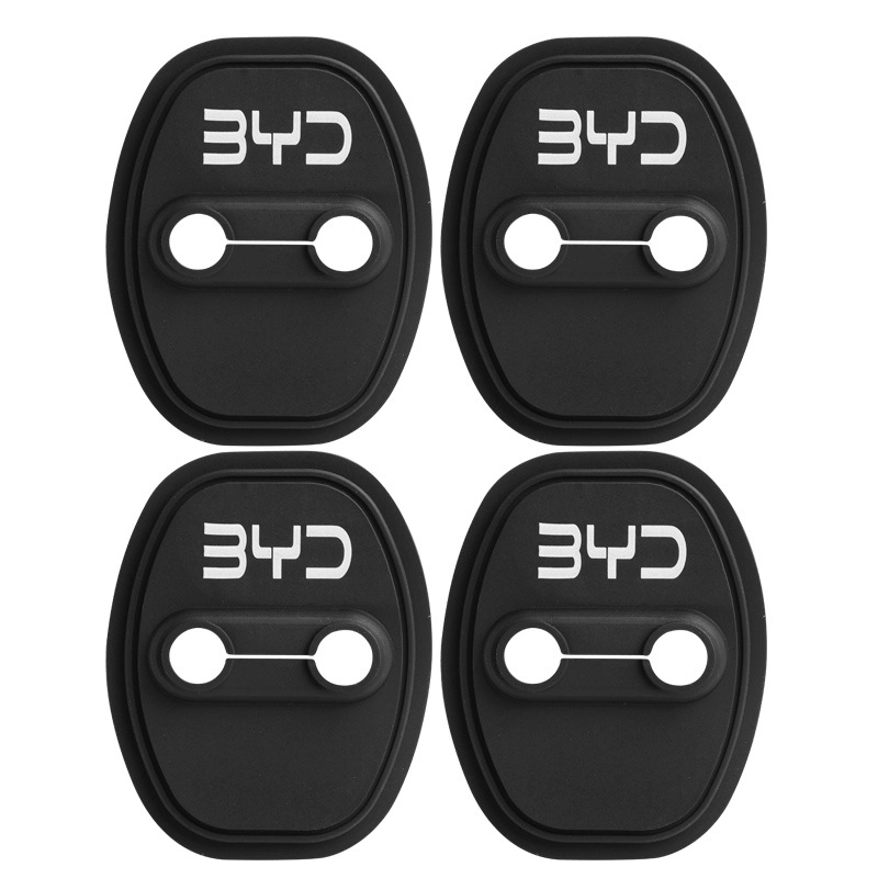 比亚迪秦汉宋唐元海豚海鸥海豹海狮硅胶汽车门锁盖锁减震保护套垫 【比亚迪专用】硅胶门锁盖4个