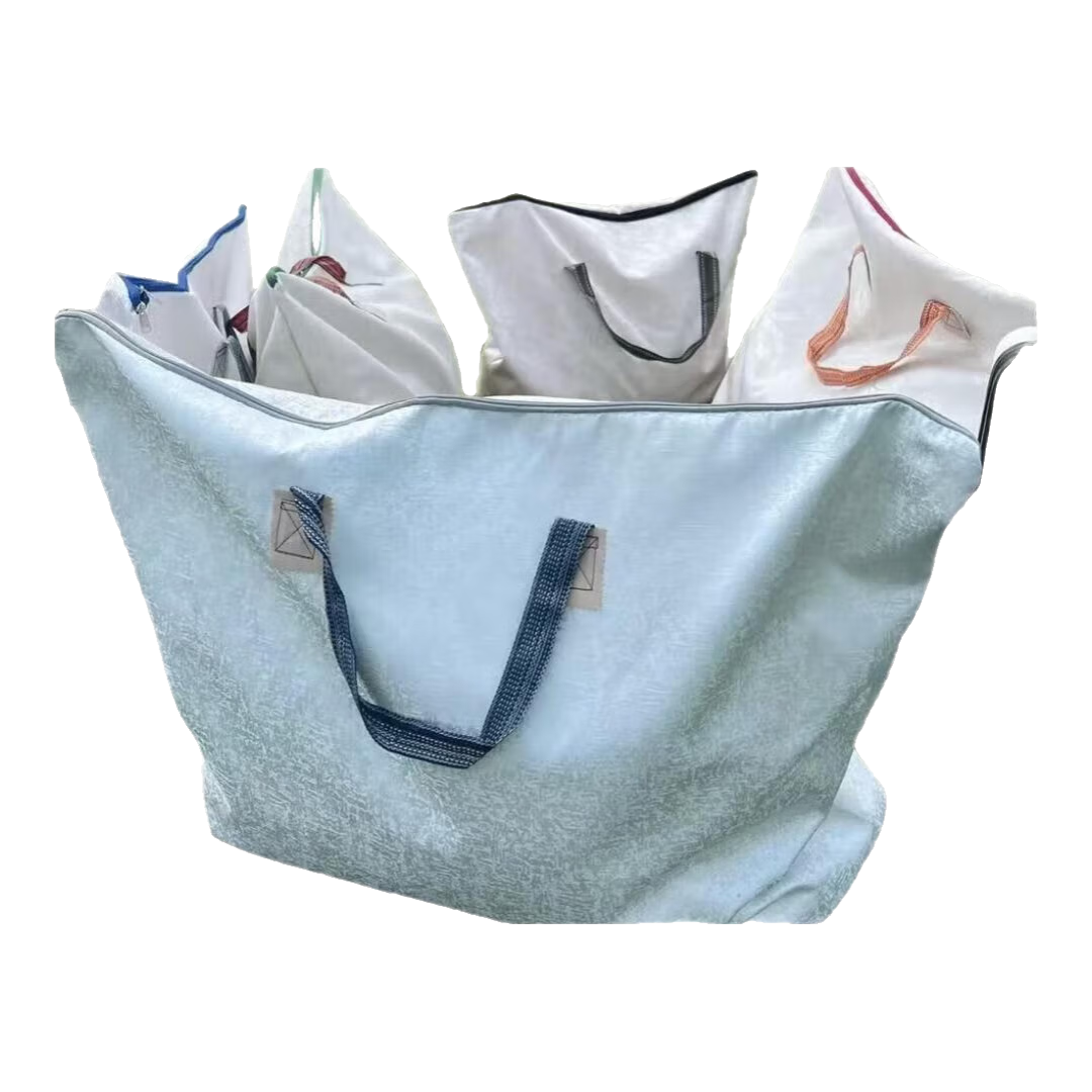 京东物流 巨无霸大容量被子收纳袋棉被衣服防尘储物袋搬家打包袋 90*70cm巨大加厚 随机颜色 1个装