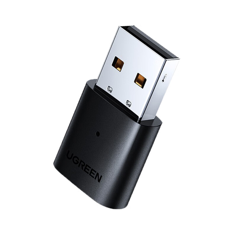 绿联（UGREEN）CM390 USB蓝牙适配器5.0发射器 蓝牙音频接收器 电脑接手机无线蓝牙耳机 蓝牙5.0版 黑色80889