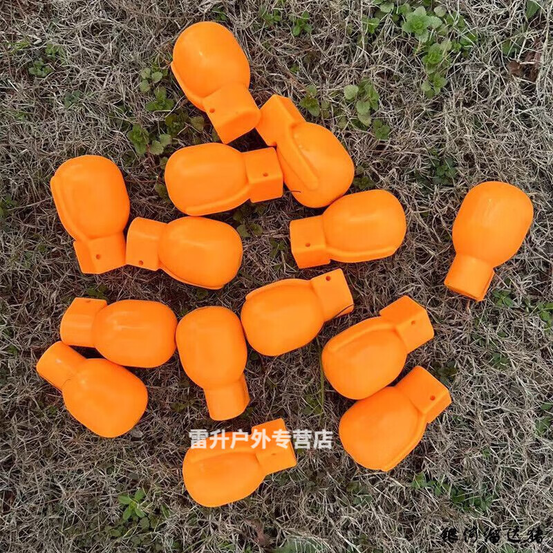 宰搂模拟手榴训练弹桔色轻822橡胶模型橘色教练塑料催泪模型 黑色2代260克4个