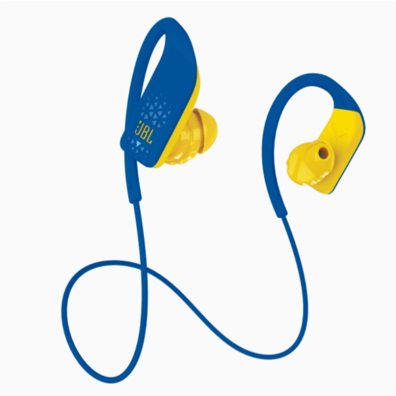 JBL运动蓝牙耳机无线跑步入耳式重低音触摸控制蓝牙耳机 蓝色 型号GRIP 500