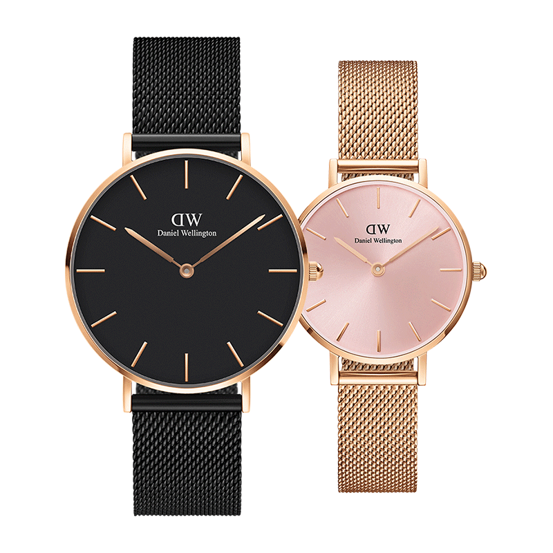 丹尼爾惠靈頓（DanielWellington）DW情侶手表一對 時(shí)尚歐美表紀念生日禮物手表禮盒DW307+DW368