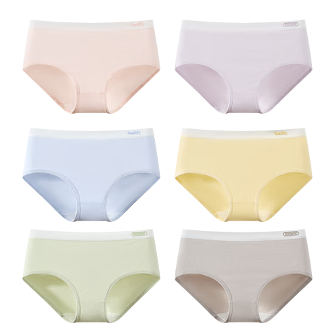 百亿补贴:芬腾可安(FENTENGCARE)女士内裤桑蚕丝底裆7A级抑抗菌纯棉质无痕中腰简约舒适夏季薄款YR184.5元拍5件(合36.9元/件)