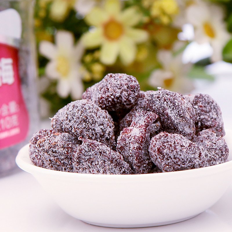 雪海梅乡罐装果干蜜饯多组合珍珠梅玫瑰味酱芒果西梅蜂蜜杨梅 冰花