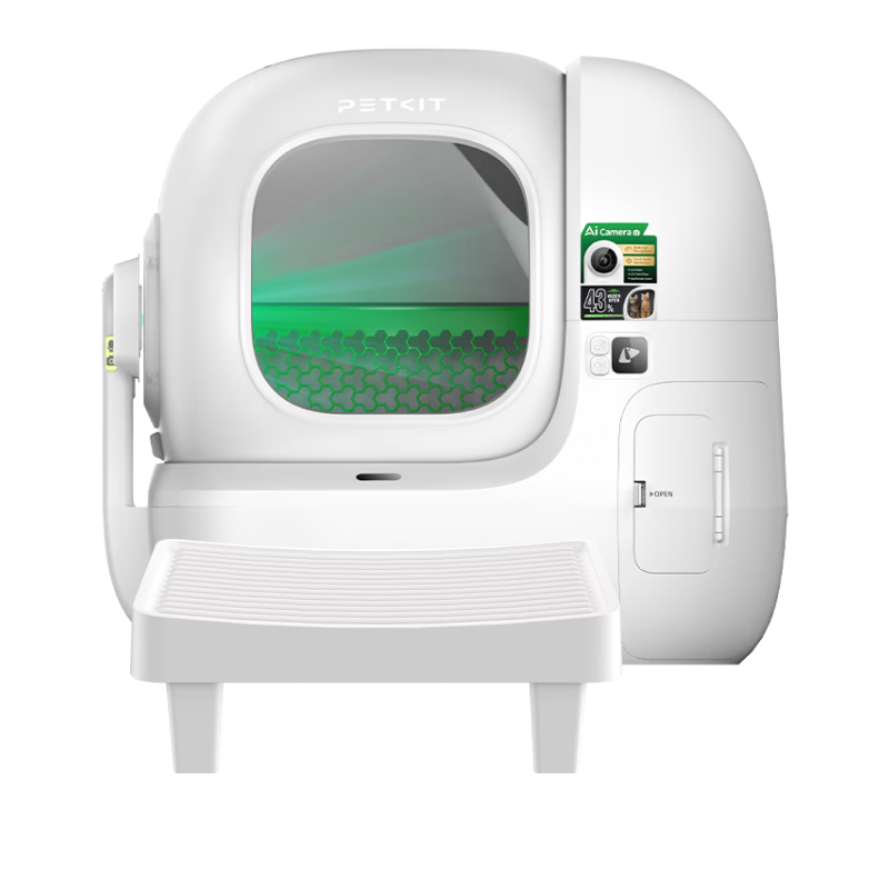 小佩AI貓臉識別全自動(dòng)貓砂盆MAX PRO 2(可視) 電動(dòng)鏟屎貓廁所超大容量 MaxPro2+控砂踏板套裝