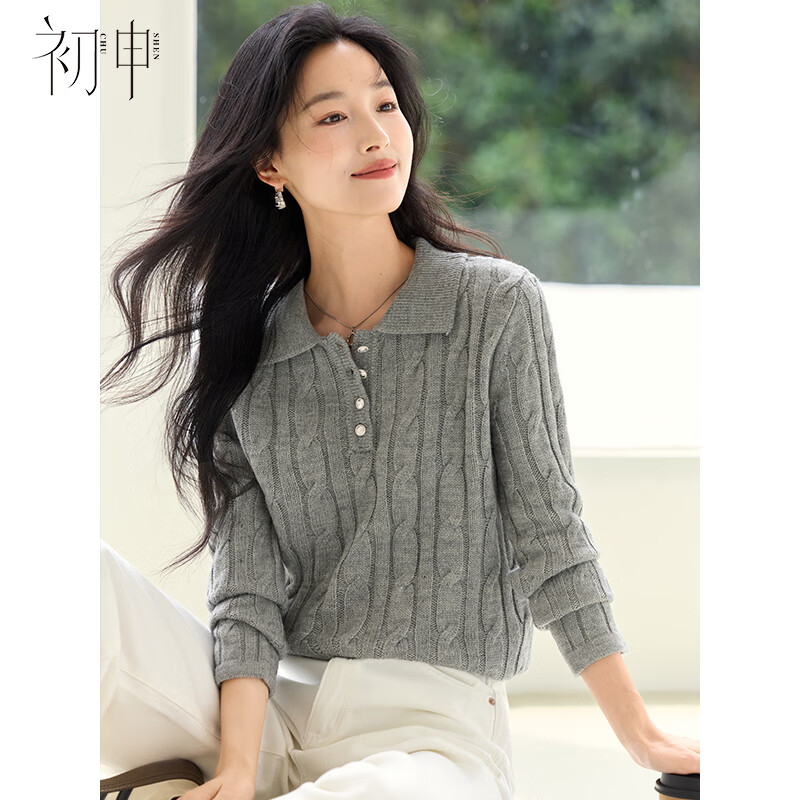 ���괺�� ��֯��Ů ���䷭��ʻ���� ë�� S53Z078 �̻�ɫ M 109.5Ԫ(����ȯ)