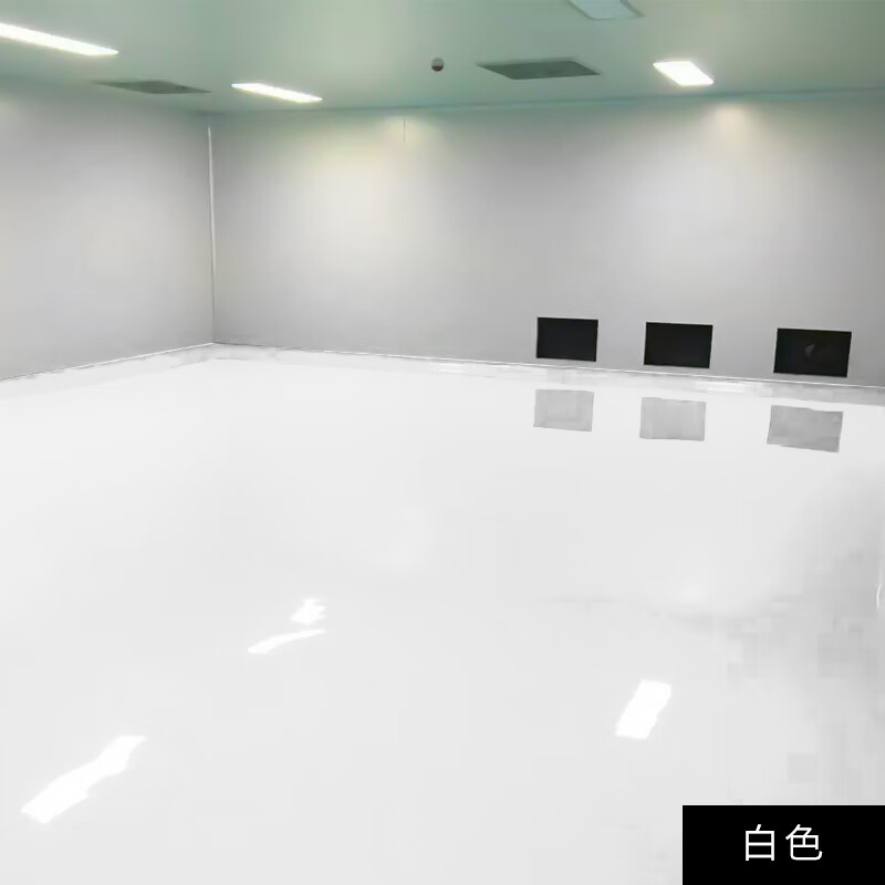 水性环氧树脂地坪漆水泥地面漆自流平地板漆耐磨室内室外家用 白色 1l