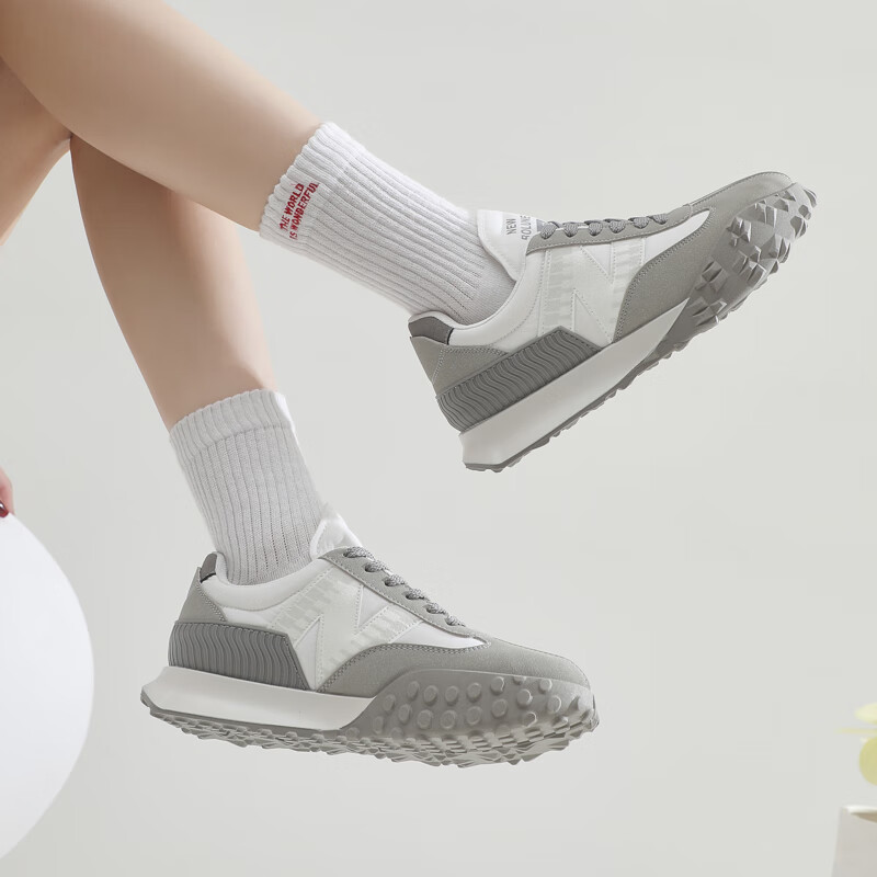 新百伦百搭板鞋女鞋男鞋羽毛球鞋板鞋运动鞋熊猫鞋老爹鞋德训鞋登山鞋 黑灰 44