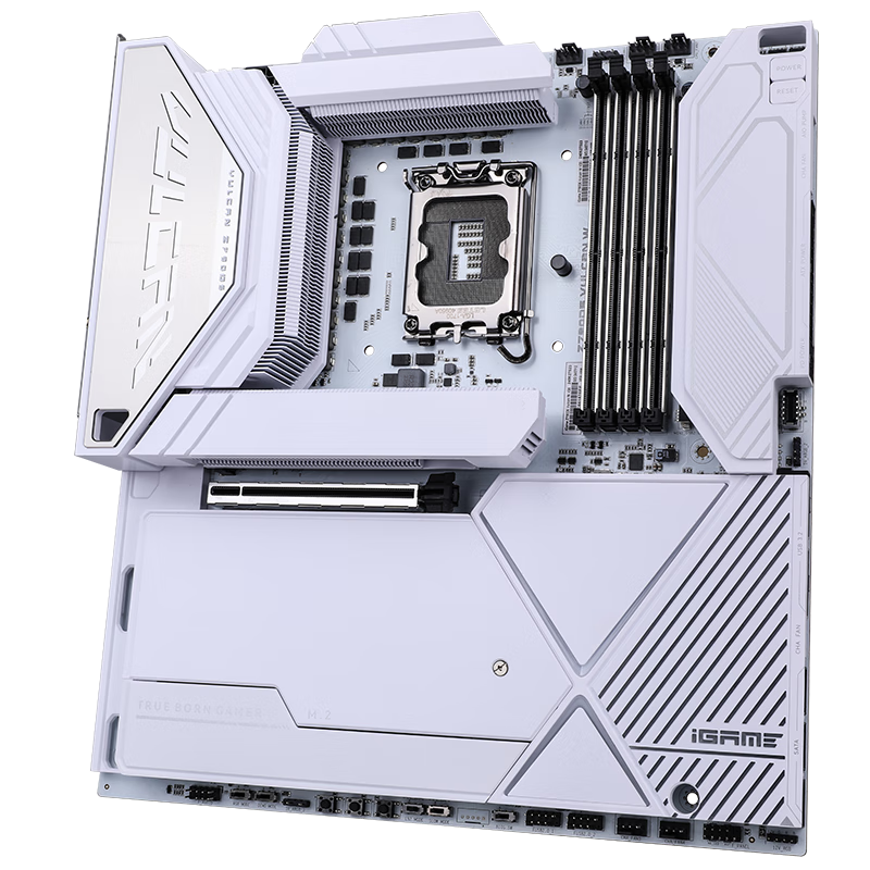 七彩虹B760M系列主板 搭配 英特尔 酷睿i5 14600KF/14490F/13490F/12490F CPU主板套装 DIY电脑板U套装 iGame Z790 Vulcan W火神【白】 单主板【不含CPU】