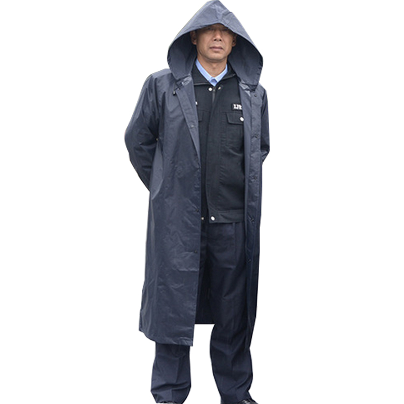 劳保佳 雨衣 防水防雨连体雨衣 pvc胶防水胶层涤纶布 黑色 xxl 1件装