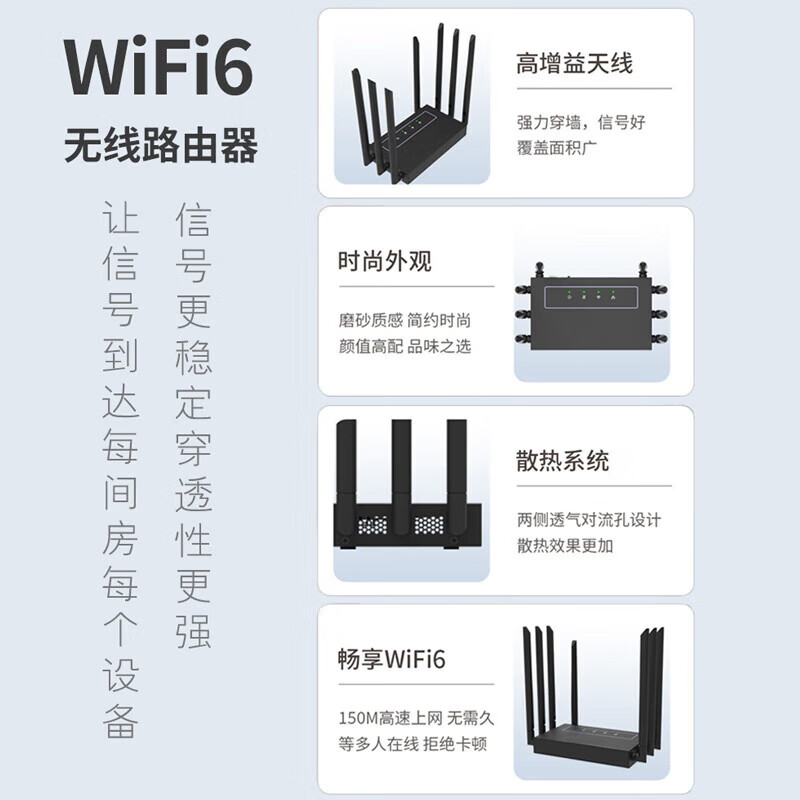 苍旅千兆路由器家用无线双频合一1200M电竞穿墙王全屋wifi信号放大器增强器漏油器全屋覆盖信号无死角 5G黑色10天线千兆【性能怪兽】无需拉网线