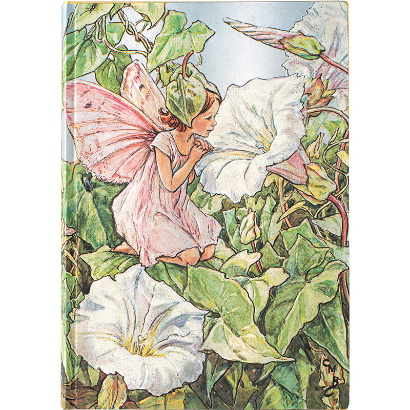 paperblanks佩兰克笔记本本子花仙子旋花仙子日记本少女心高颜值精美手账本手帐记事本学生文具生日礼物 【软壳绑带款】中本/空白