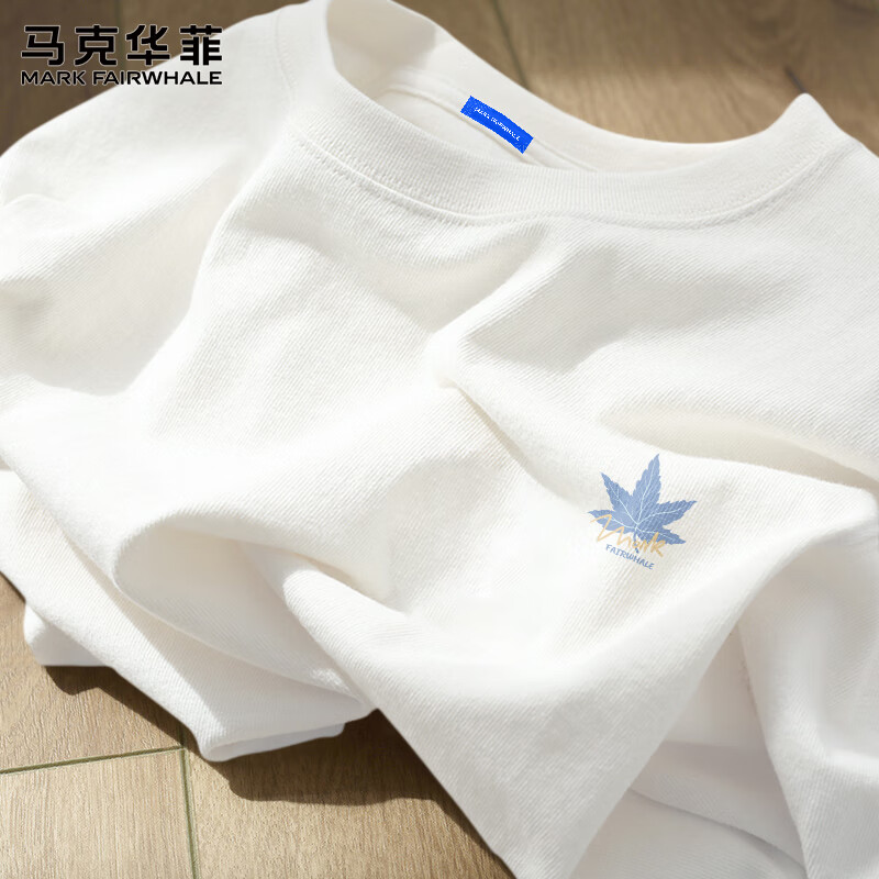 马克华菲纯棉短袖t恤男夏季美式重磅大码男款衣服2025新款潮宽松半袖男士