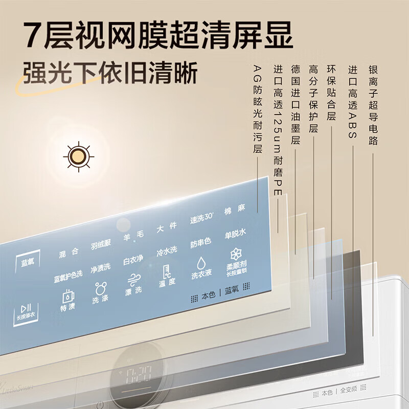 小天鹅(LittleSwan)【不可延迟发货】洗衣机滚筒 全自动10KG 纯平全嵌 微净泡顽渍净 1.15洗净比智能投放 以旧换新 洗烘套装 TG10VE80+TH10VE80