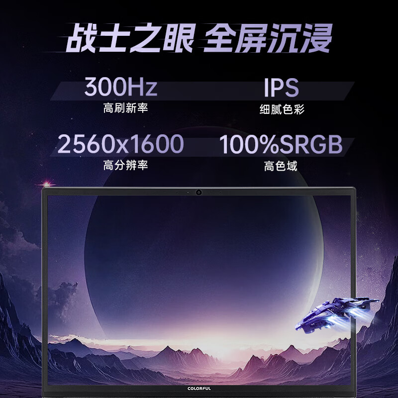 七彩虹（Colorful）隐星P16 Pro 14代酷睿i7 16英寸游戏笔记本电脑(i7-14650HX 32G 1T RTX5070 Ti 300Hz）