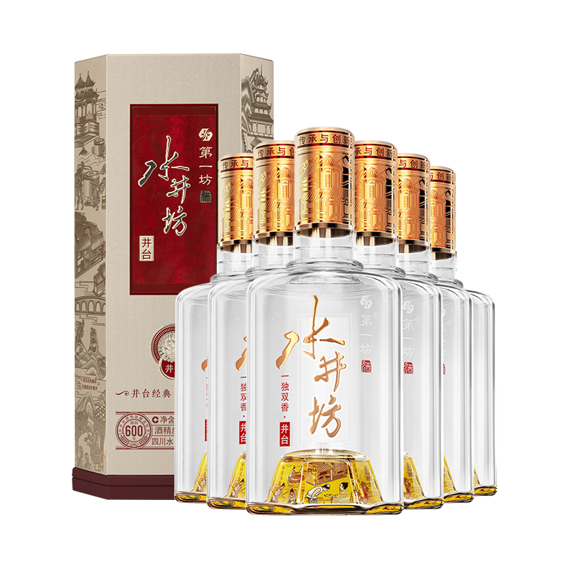 ���ڲ�����ˮ���� ��̨��2022�棩 52�� 500ml*6ƿ ����װ Ũ���Ͱ׾� ��������