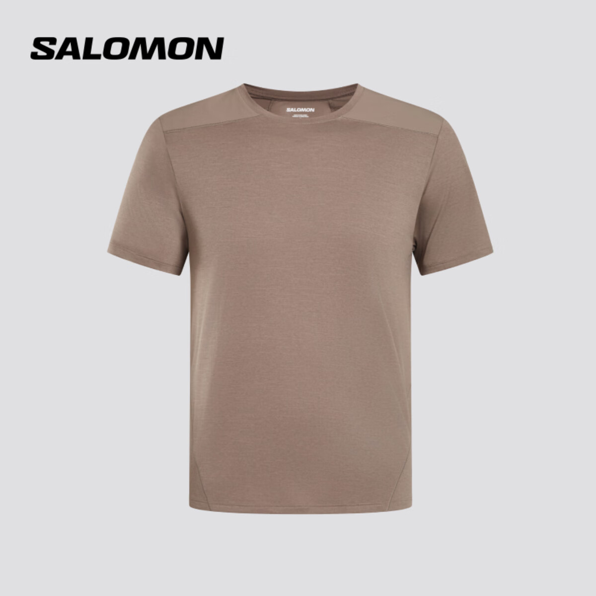 萨洛蒙（Salomon）男款 户外运动休闲舒适轻量透气徒步短袖T恤 OUTLINE SS TEE 铁灰色 C26085 L 180/100A