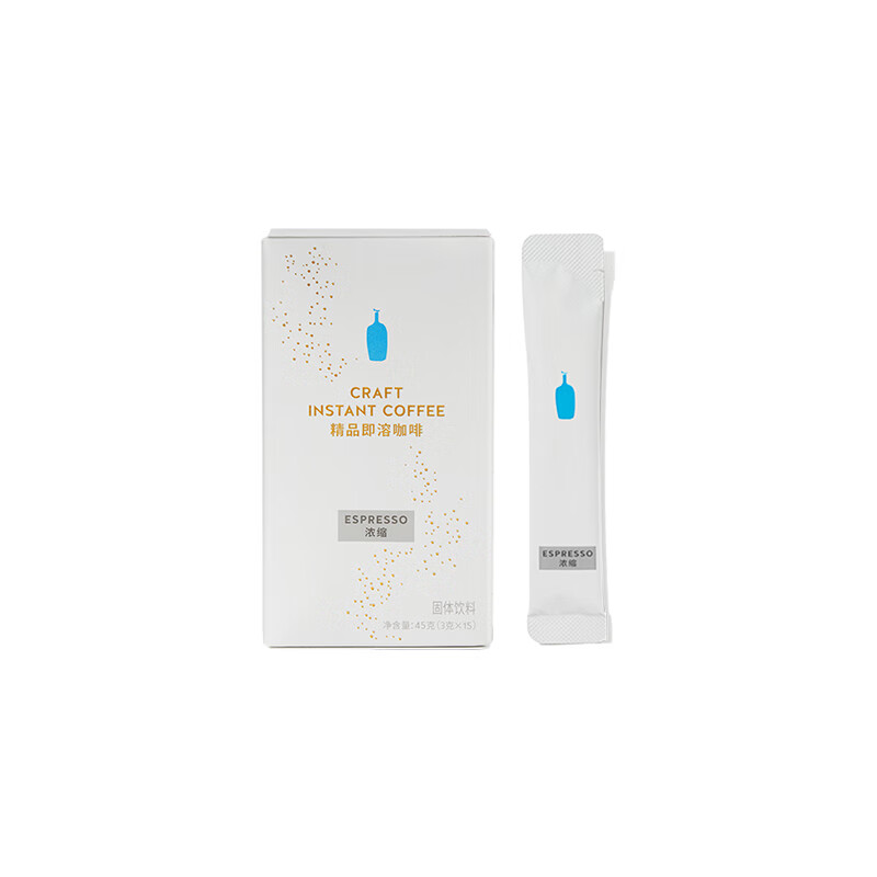 BlueBottleCoffee蓝瓶咖啡精品即溶咖啡速溶冻干粉 精品即溶(浓缩)15条*1盒