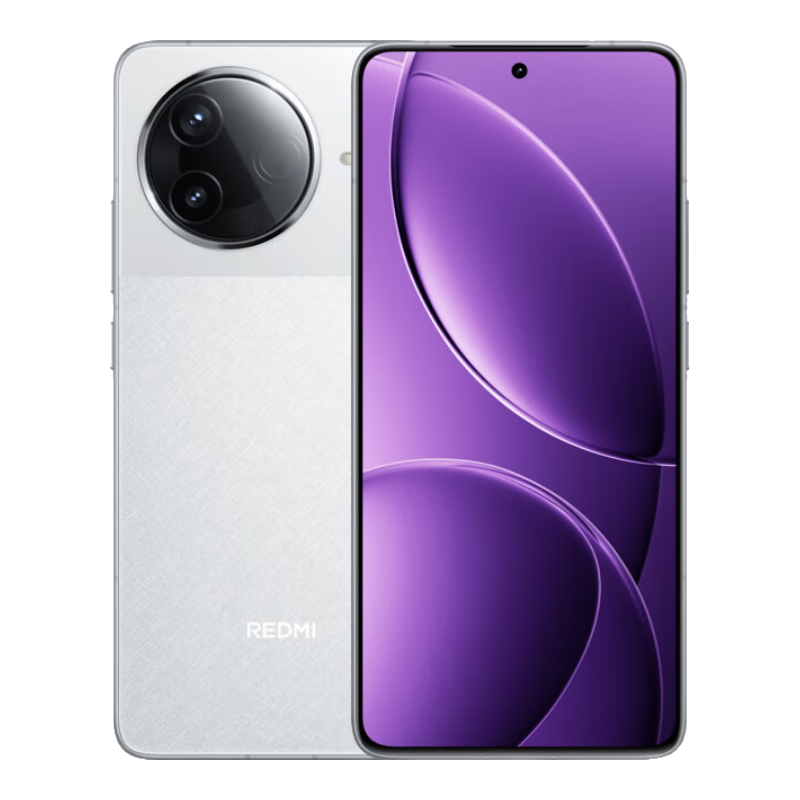 小米红米k80手机 国家补贴 REDMI新品5G手机 红米5G手机 12GB+256GB雪岩白 官方标配 全网通