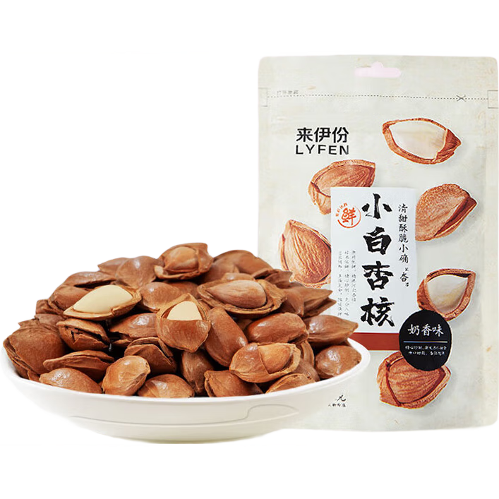 来伊份坚果零食每日坚果炒货干果山货休闲食品混合坚果办公室解馋来一份 手剥巴旦木170g