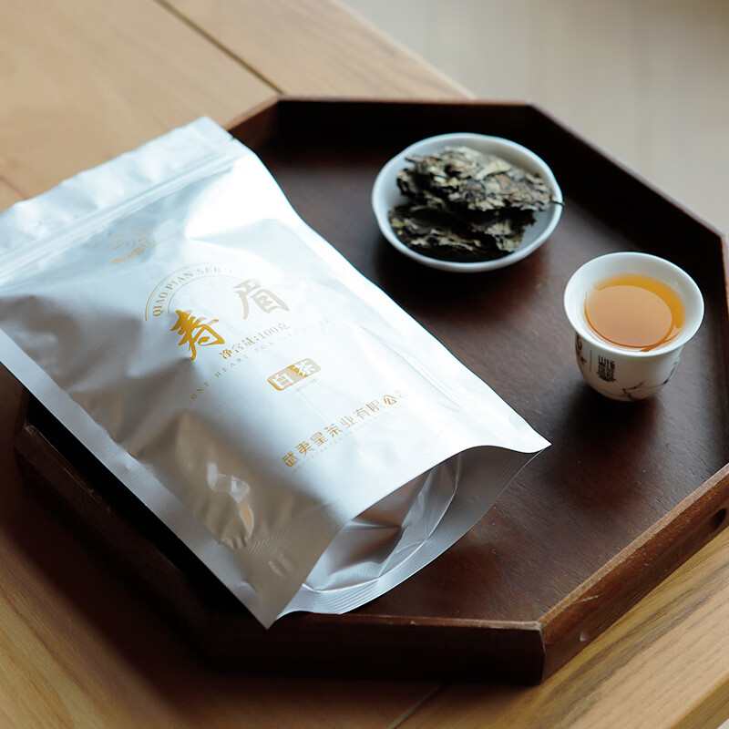 武夷星福建白茶茶叶 特级袋装散茶小茶片 100g自己喝品质口粮好茶 寿眉100g