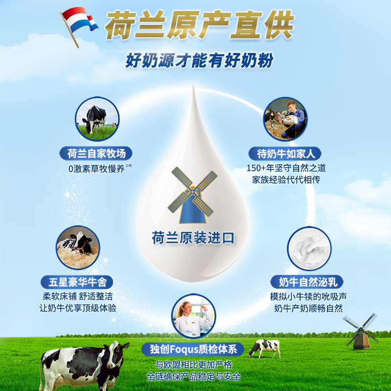 美素佳儿荷美白金3段荷兰版美素佳儿幼儿配方奶粉400克【全新升级】