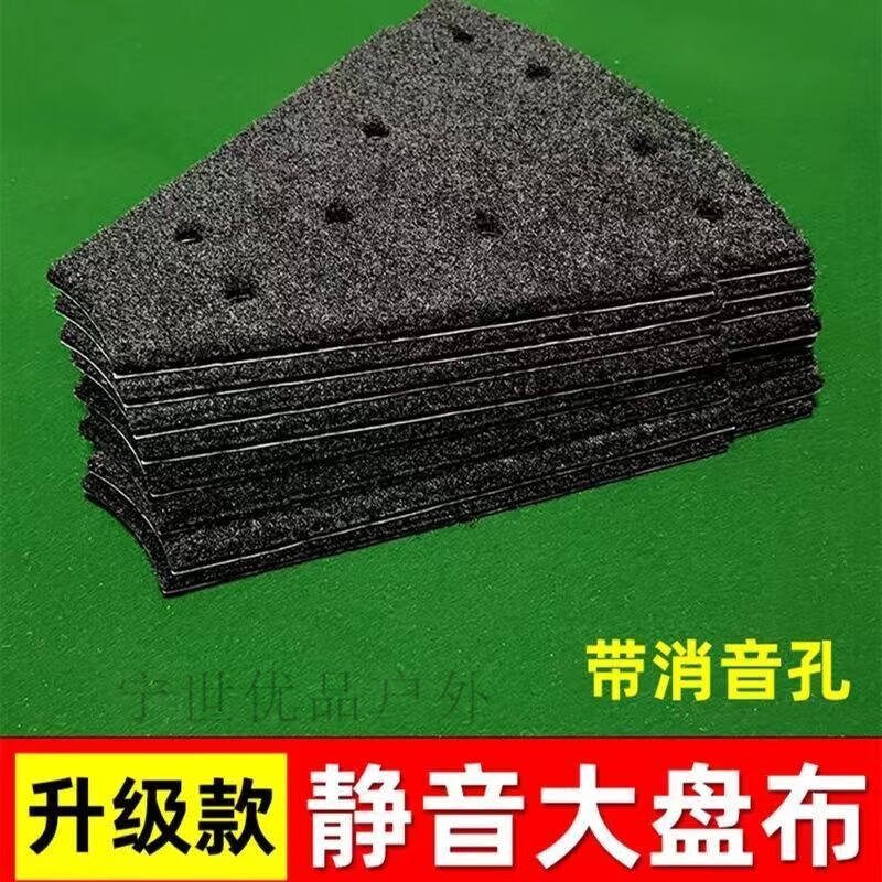 TLXT全自動(dòng)麻將機(jī)配件大盤布轉(zhuǎn)盤貼布通用加厚絨布背面帶膠洗牌盤貼布 (靜音)一體大盤貼布550(8片)餸鏟