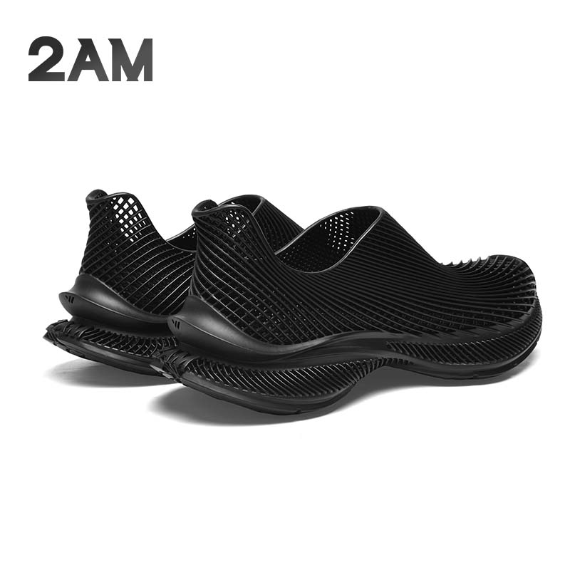2AM· EVOLVE 4D一体成型休闲鞋透气运动健步鞋春夏款3D打印鞋 石墨黑 39