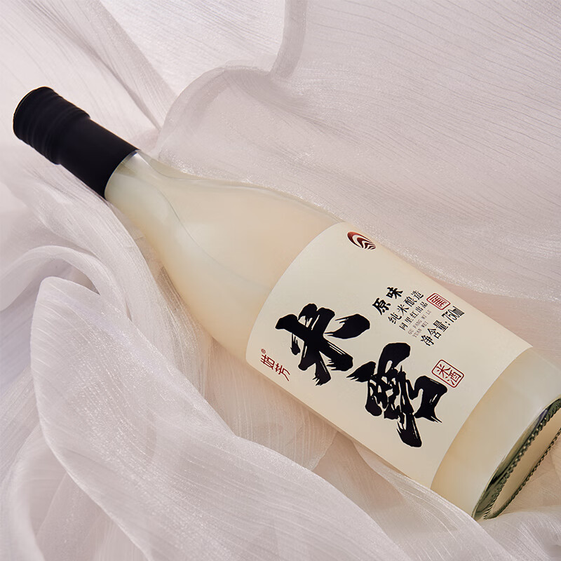 同里红米露甜酒糯米酒0.5度低度微醺女士酒 750ML苏州米酒营户外小酒 原味米露 750mL*2瓶