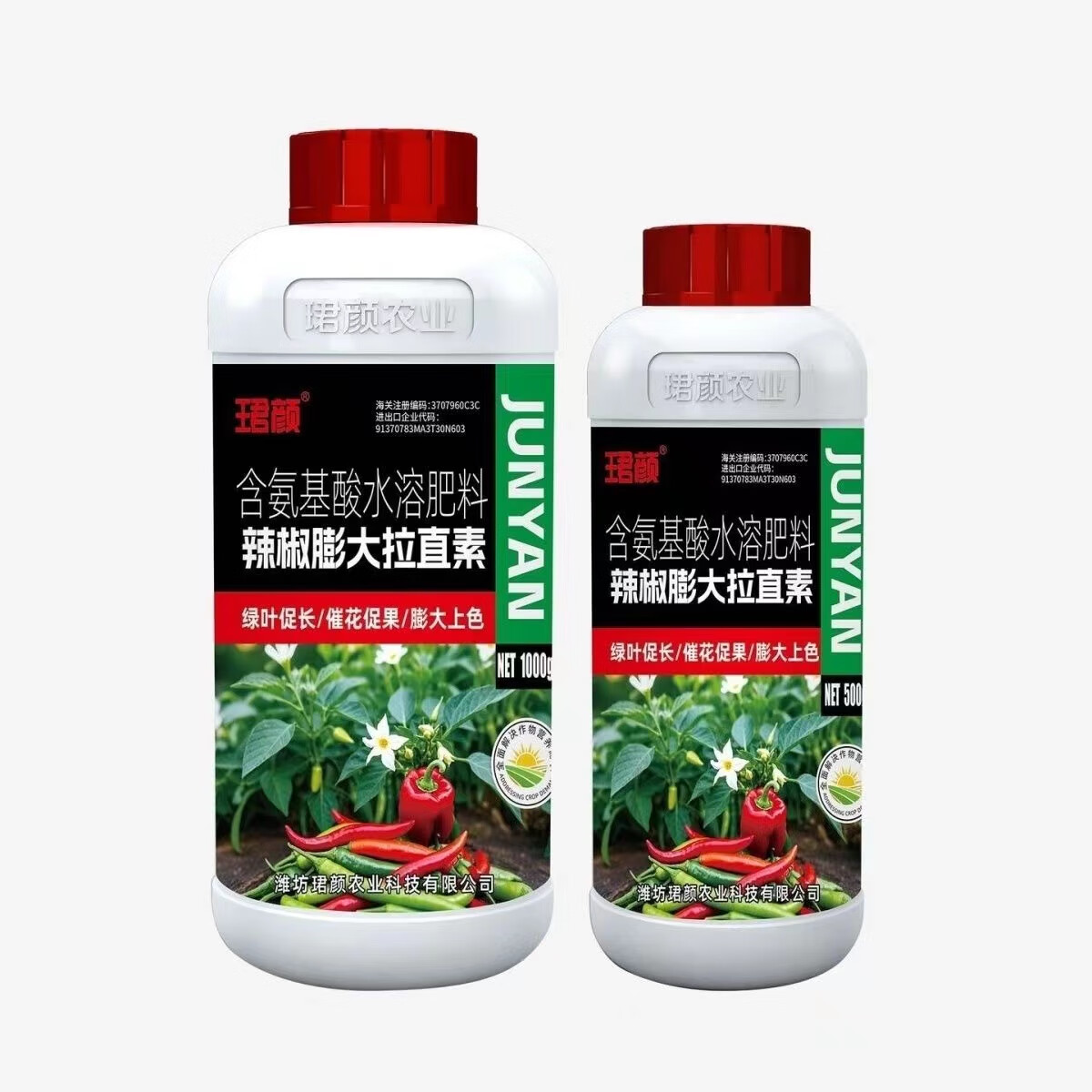 辣椒膨大拉直素膨大素青椒甜椒辣椒三不落叶面肥肥料水溶肥 辣椒膨大拉直素1000克*12瓶