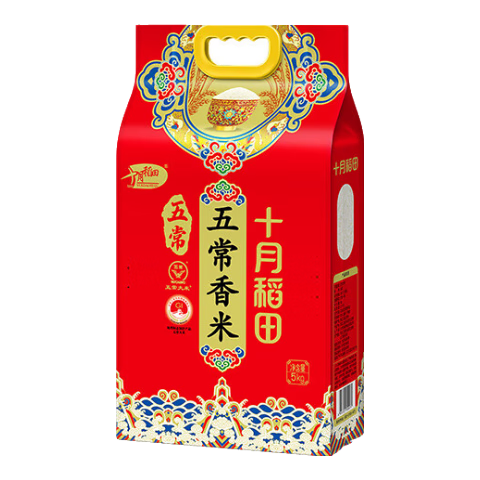 十月稻田【2025年新米】五常香米 五常大米 5kg 東北大米 粳米 5kg*1袋