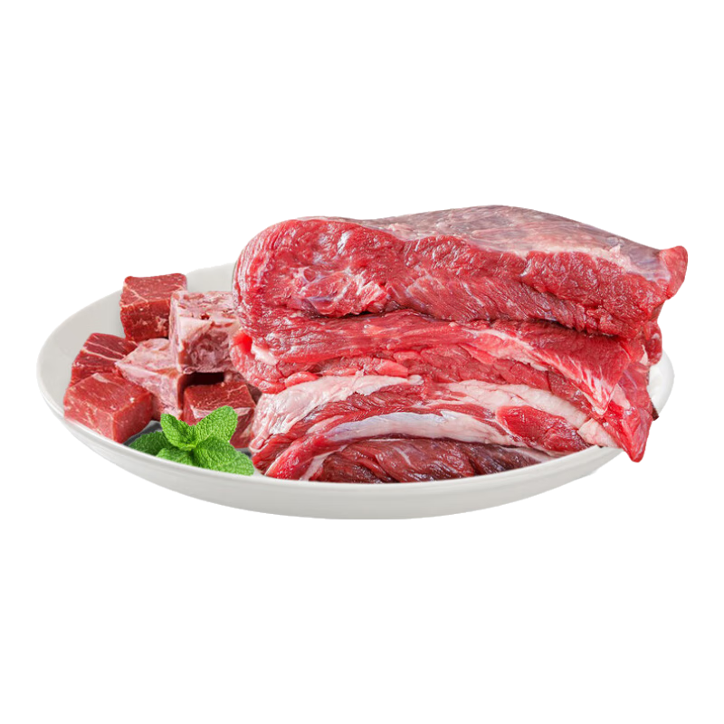 羊門宴 谷飼黃牛肉 新鮮牛腩4斤 整塊牛肉生鮮原切牛腩塊 清真 源頭直發(fā)