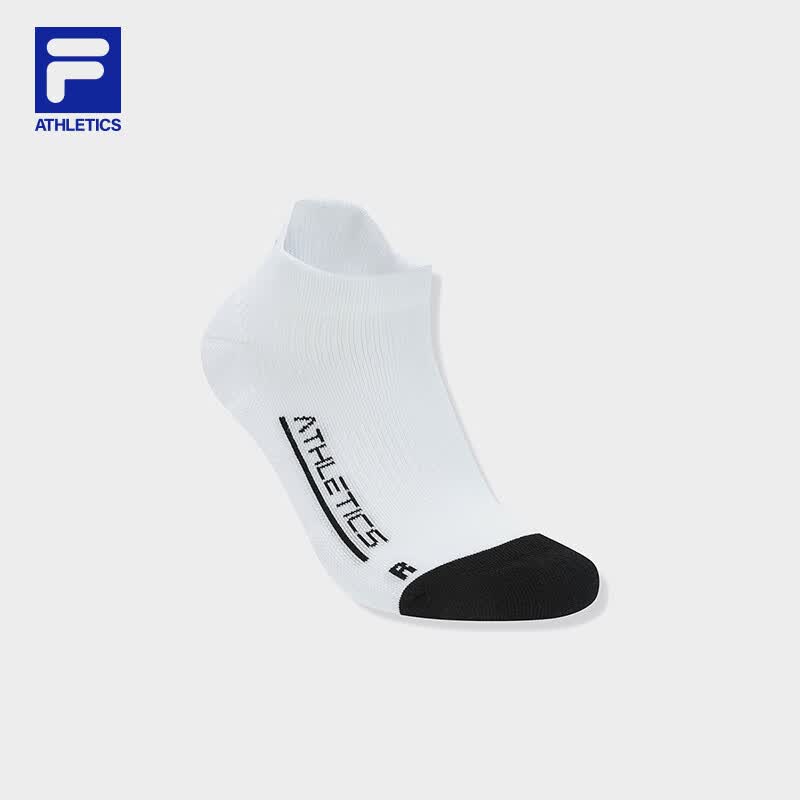 FILA 斐乐官方男袜低腰袜冬新款健身运动袜简约舒适袜子短袜 标准白-WT XS