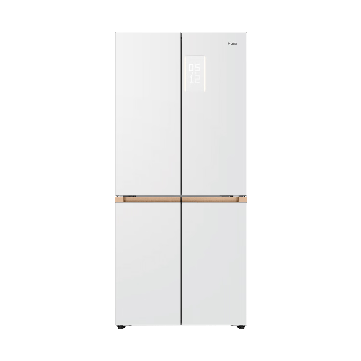 海尔（Haier）「顶配机皇」麦浪507Ultra超薄零嵌AI十字门全自动制冰一级能效家用电冰箱BCD-507WGHTDBGVSU1