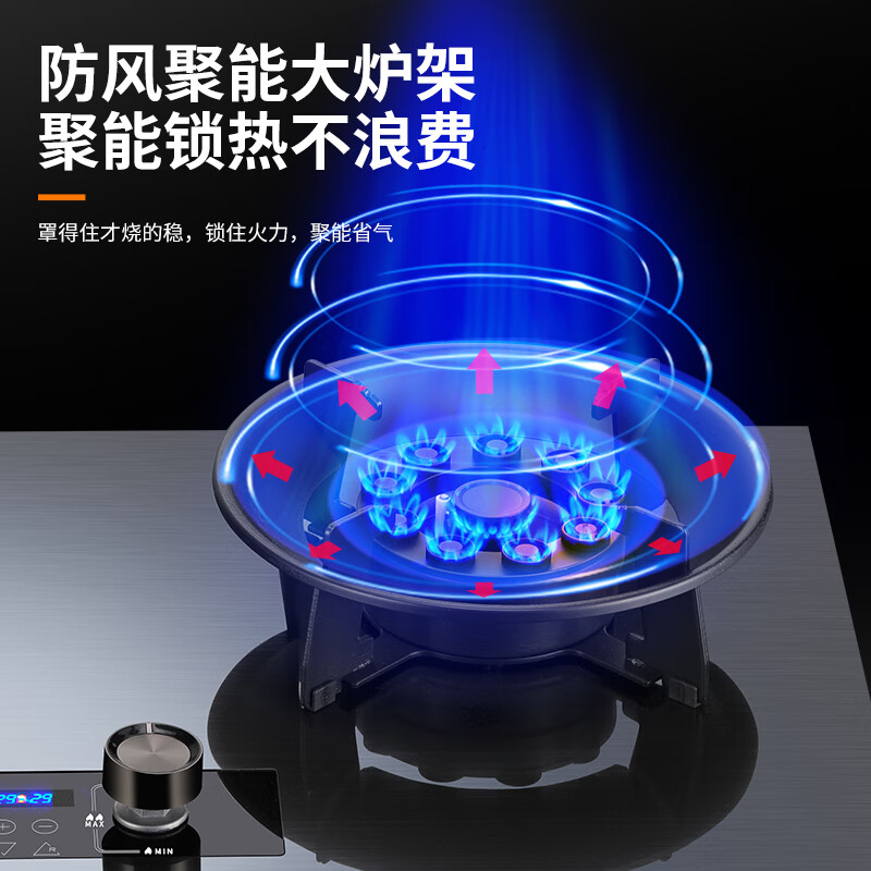 好太太亿美燃气灶天然气液化气熄火保护家用双灶定时燃气灶台式嵌入式猛火节能炉具大火力纯铜火盖一级能效 【可翻盖】铜火盖+双九腔定时+防风聚能 液化气（煤气罐20Y）