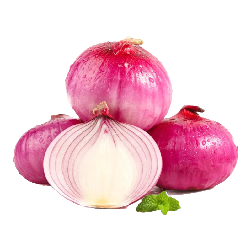【东东农场专供】新鲜洋葱生鲜蔬菜水果紫洋葱即食凉拌大葱头 精选洋葱带箱 500g