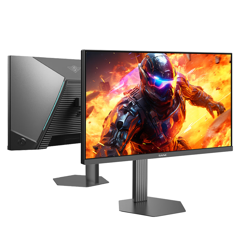 SANC 24.5英寸原生400Hz FastIPS硬件低蓝光超频420Hz HDR400nit 升降旋转 电脑FPS电竞显示器屏幕D5