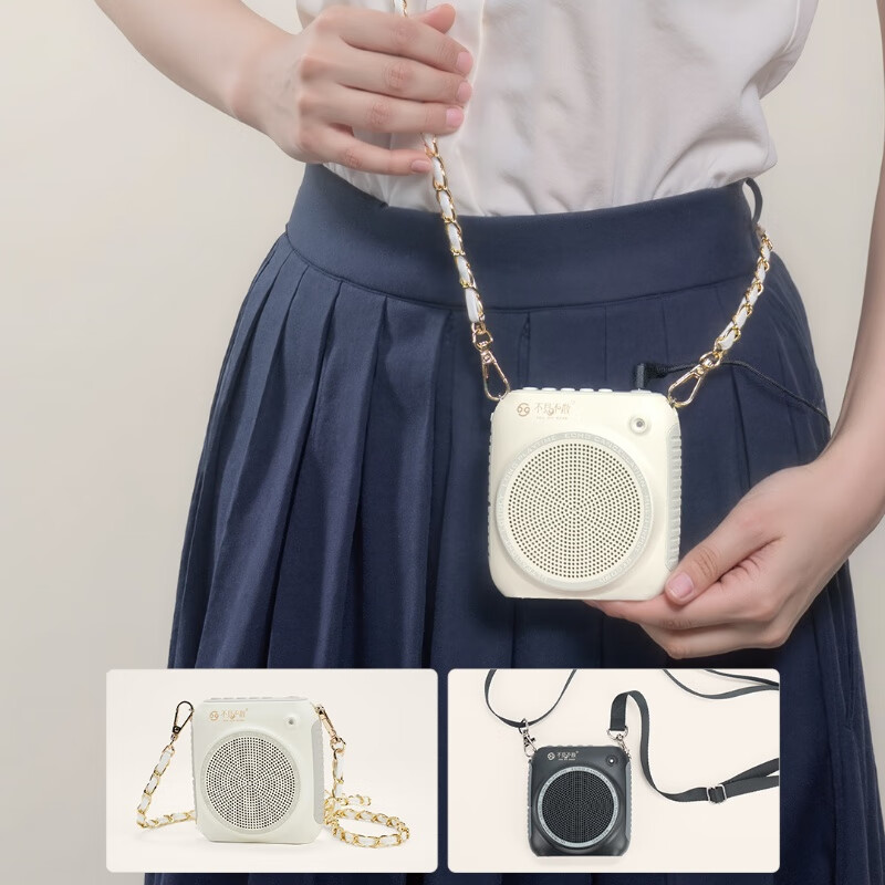 不见不散 SEE ME HERE 69K2无线小蜜蜂扩音器机教师上课专用麦克风大音量耳麦导游户外扩音机 云岩白