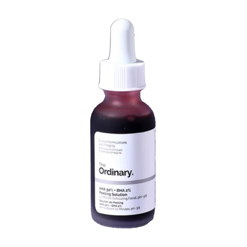 THE ORDINARY10%煙酰胺原液精華 美膚小白瓶提亮膚色補水保濕滋潤控油面部精華 30%果酸精華30ml*2瓶