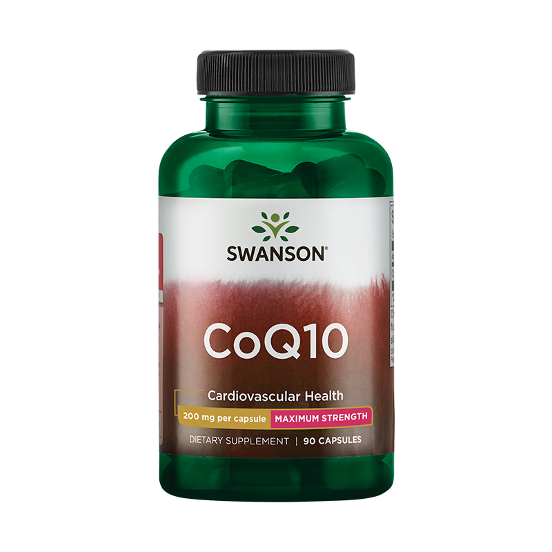 斯旺森（SWANSON）辅酶Q10备孕专用 高浓度水溶活性辅酶素  美国原装进口  【呵护心脑】高含量辅酶200mg 90粒*1瓶