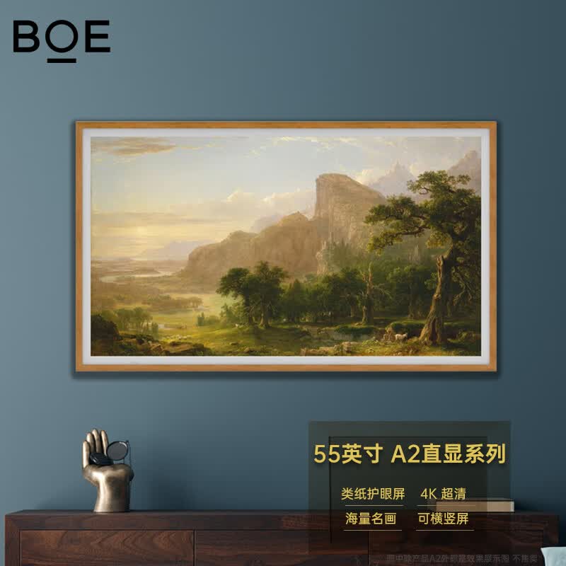 京东方BOE画屏 商务显示器 电子数码相框 适配智能网络电视盒子 APP云享世界名画 无损伽马装饰电子屏 55英寸 A2直显系列（4K）