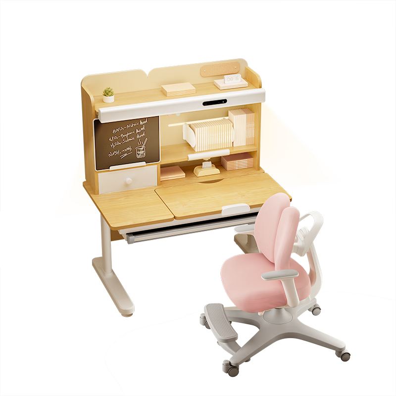 黑白調(diào)兒童C2兒童學(xué)習(xí)桌書桌椅寫字桌中小學(xué)生家用課桌升級橡膠木1m單桌