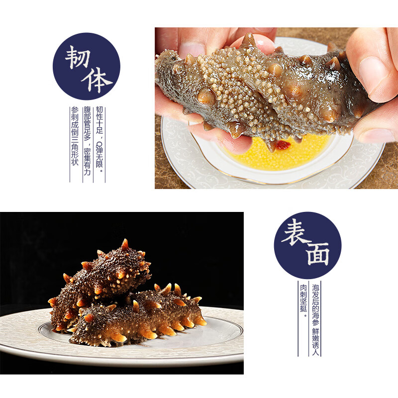 蓝天岛锁鲜海参 礼盒(8-12头)