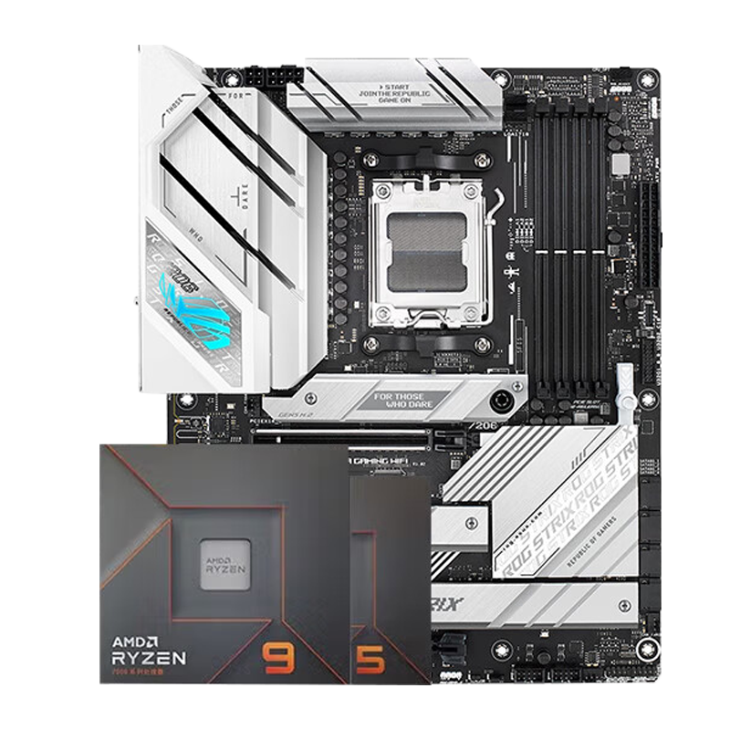 ��˶��ASUS��B650/B850�����AMD�ߴ�����7500F 7800X3D 9800X3D CPU������װ ��U��װ ROG B650-A GAMING WIFI ��ѩ AMD ɢƬ R7 9700X