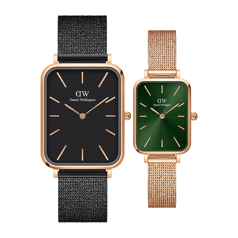 丹尼爾惠靈頓（DanielWellington）DW情侶手表經(jīng)典復古腕表生日禮物DW00100467+DW00100445