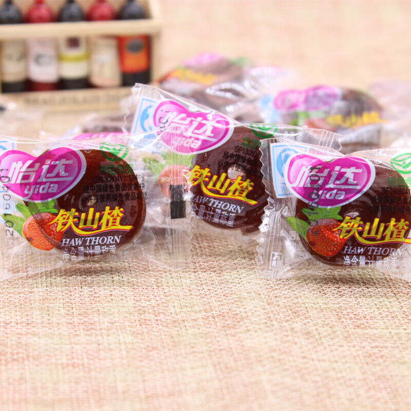 怡达山楂零食1000g铁山楂山楂包卷果丹皮蜜饯果脯新鲜山楂 【铁山楂】500克